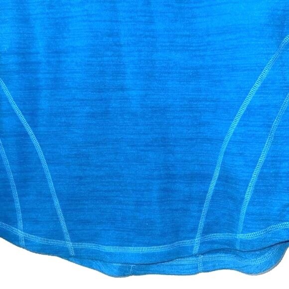 Tek Gear Womens Blue Long Sleeve V-Neck Activewear Shirt S Polyester - Picture 4 of 6